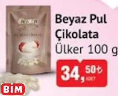 ÜLKER BEYAZ PUL ÇİKOLATA